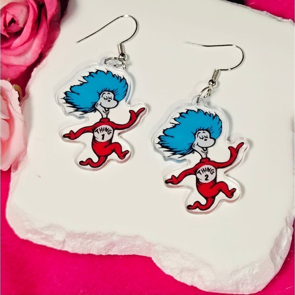 Dr Seuss Thing 1 & Thing 2 Red Blue Hair Cat in the Hat Carnival Cruise Fandom